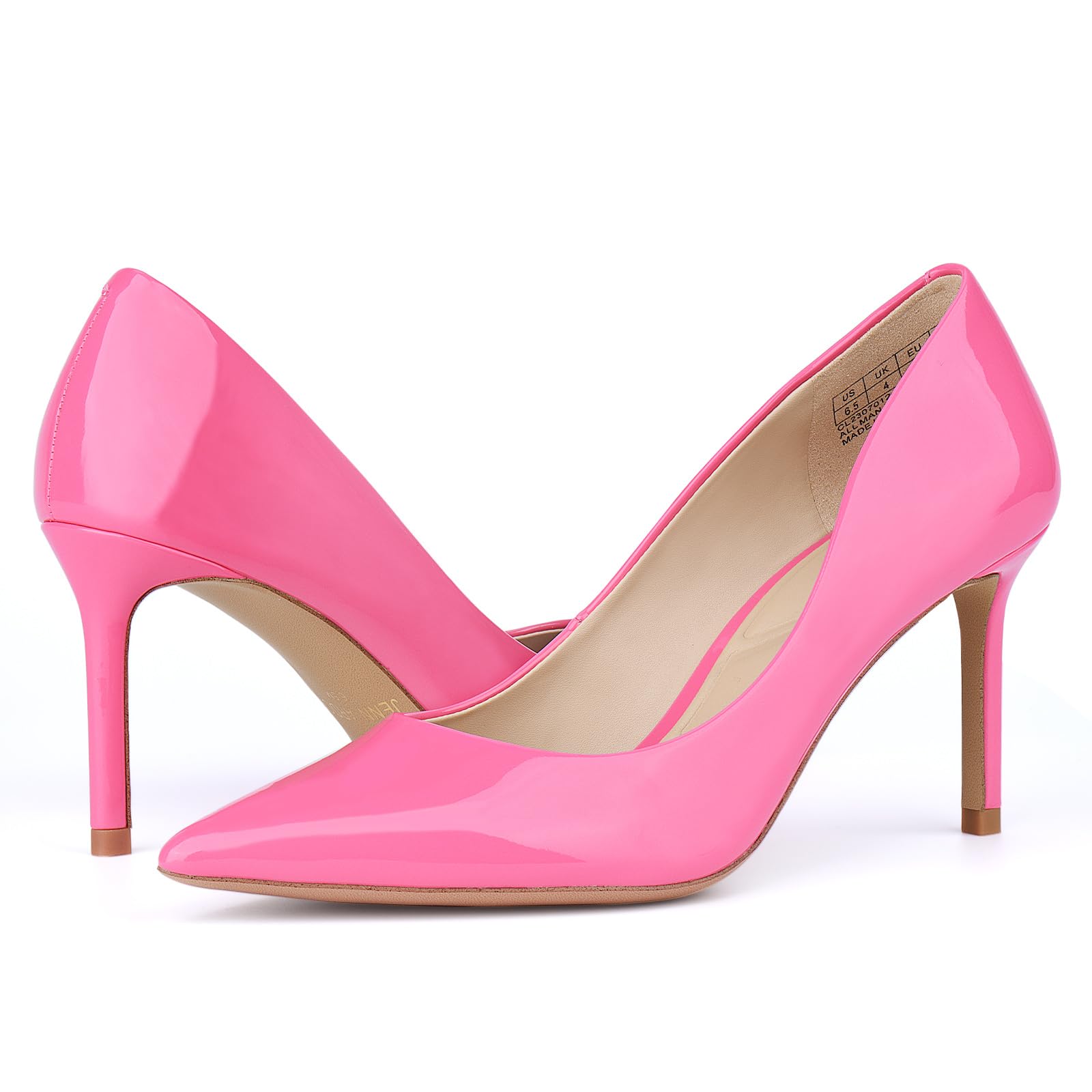 JENN ARDOR Women's Comfortable Stiletto Pumps 3 inch Elegant Gorgeous Closed Poi