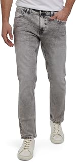 DKNY Bedford Slim Fit Jeans for Men - Tapered Leg Stretch Denim Pants, Classic 5-Pocket Styling | Mens Slim Fit Jeans