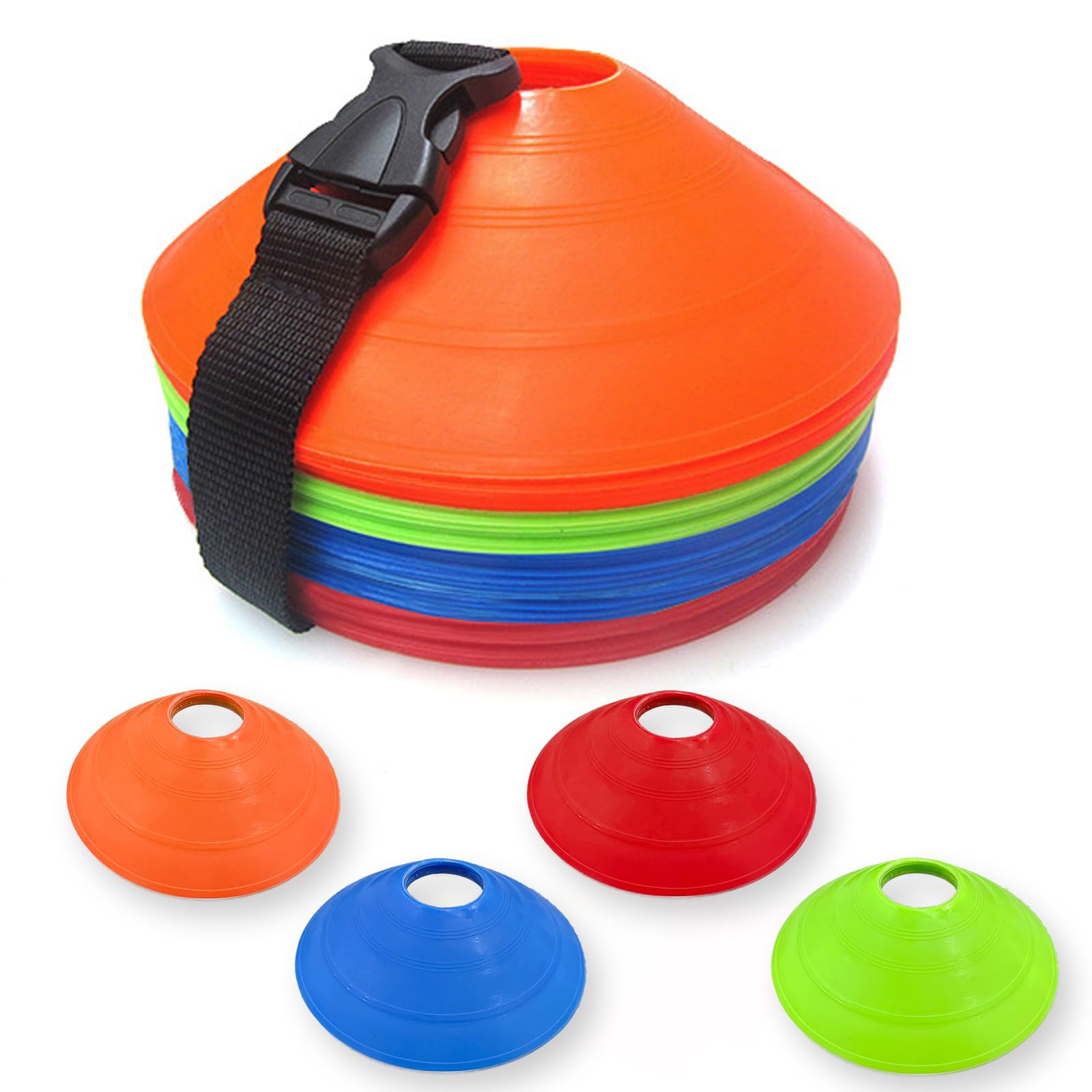 HOMEE Soccer Cones for Sports 40 Pack for Speed and Agility Training Drills | Sp