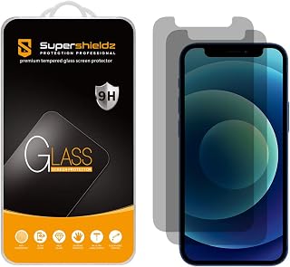 Supershieldz (2 Pack) Designed for iPhone 12 Mini (5.4 inch) (Privacy) Anti Spy Tempered Glass Screen Protector, Anti Scratch, Bubble Free