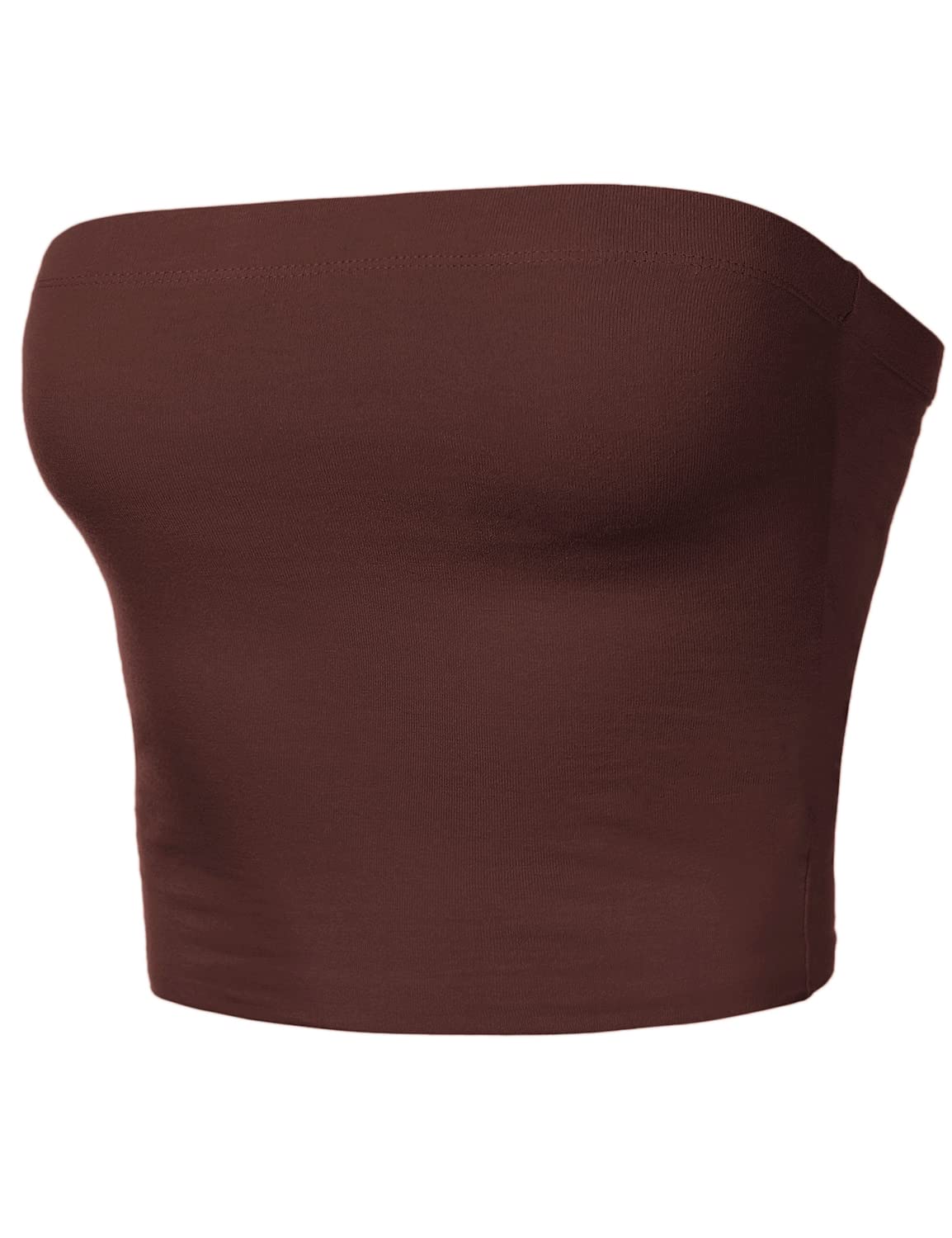 Women's Tube Crop Tops Strapless Cute Sexy Cotton Tops