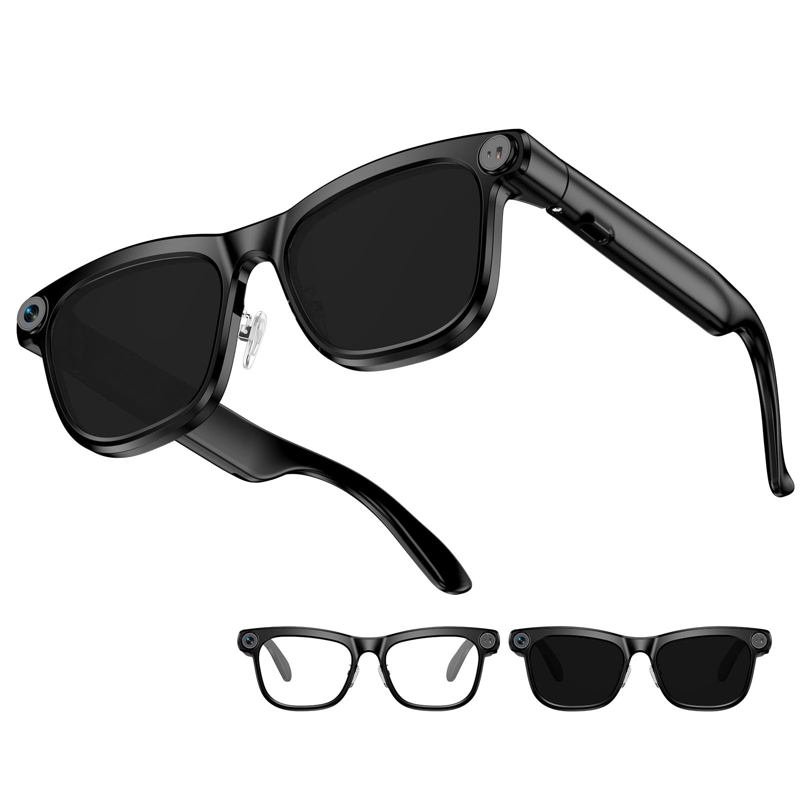 Bapick AI Smart Glasses with Camera, 8MP HD Camera Glasses for Men Women | Photo