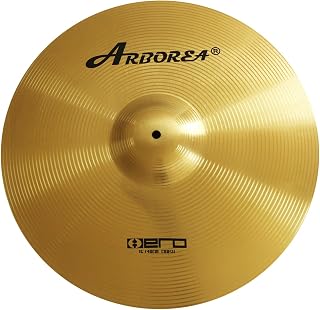 Arborea Cymbal Crash Cymbal Hero Brilliant Finish Bright Sound 16 inch Drum Cymbal For Practice (16"Crash）