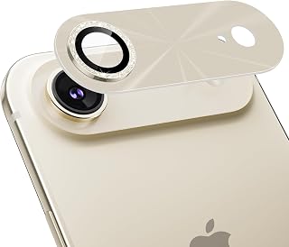 Camera Film for iPhone Air, Camera Cover Glitter 9H Tempered Glass Full Protection for iPhone Air, Camera Protection Shiny Scratch-Resistant Shockproof High Transmittance Black Edge
