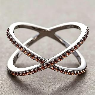 Fashion Simple Cross Rings for Women Versatile Daily Jewellery with