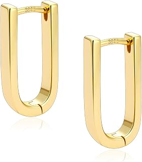 Silver Earrings for Women Trendy Hypoallergenic Silver Hoop Earrings Statement Small Chunky Huggie Hoops Earring Jewelry for Women