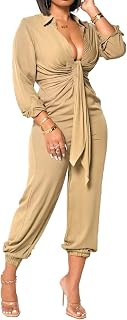 vunahzma Women's Lace 3/4 Sleeve V-Neck Solid Sexy Dresses Bridesmaid Dress