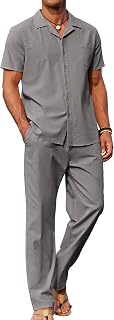 COOFANDY Men's Classic Business Suit Trousers Set (Pack of 2)