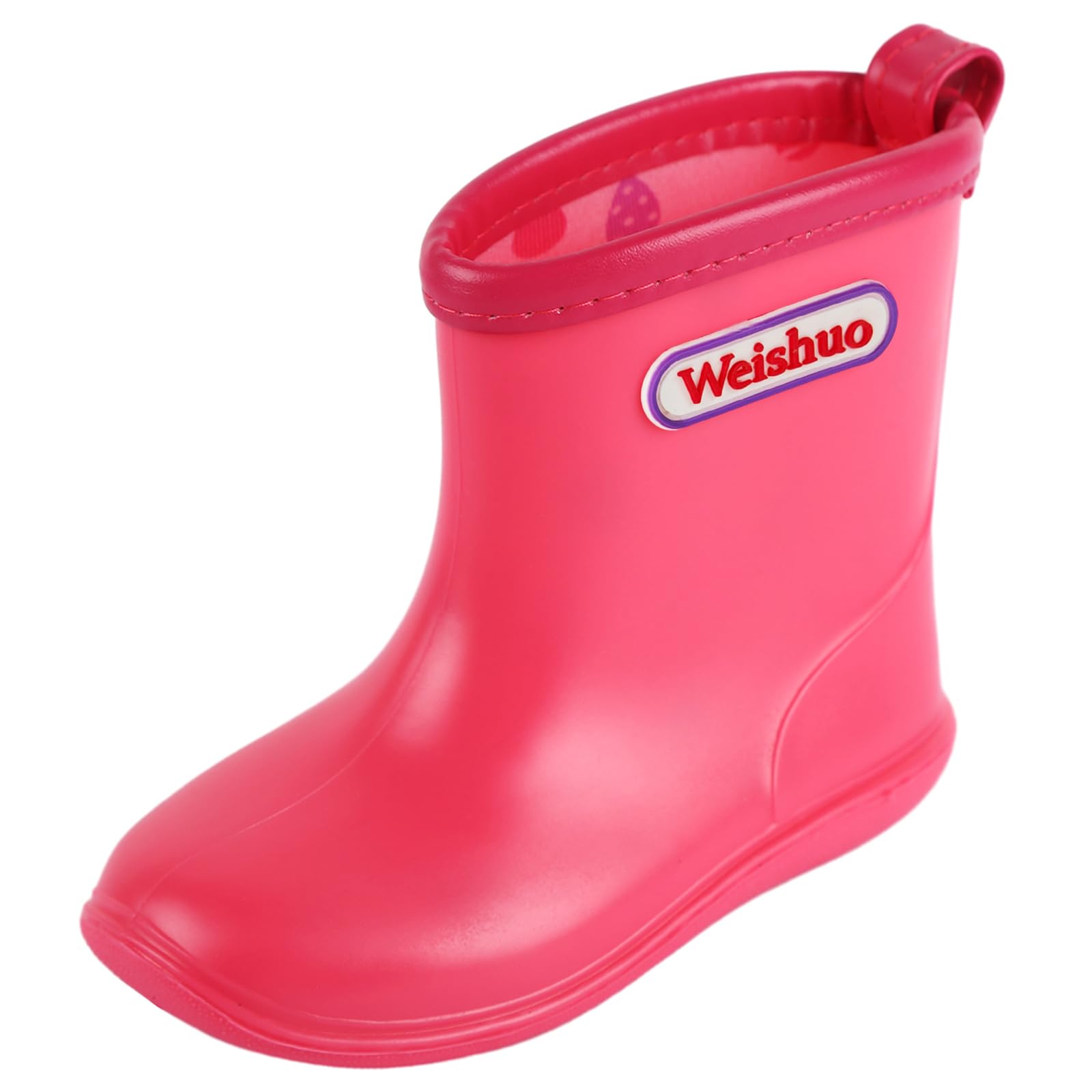 Kids Rain Boots for Boys Girls 1-8 Years, Lightweight PVC Waterproof Non-Slip Ra