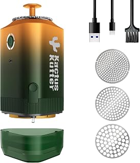 K5 Electric Spice Grinder 5g Automatic One-Hand Use Rechargeable Mill | Aluminum Grinder, 5g Large Capacity, 3 Grind Size, 40N/M High Power, 5000mAh Long-lasting, Home Kitchen Use, Modular Design