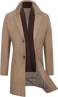 WULFUL Men's Trench Coat Trench Coat