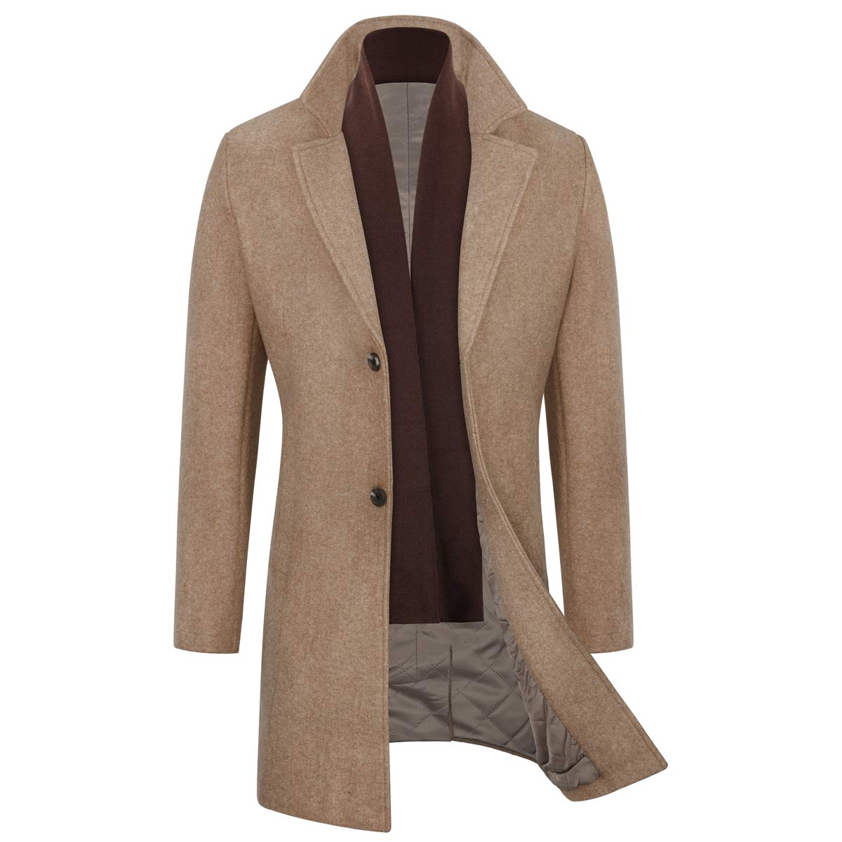 WULFUL Men's Trench Coat Trench Coat