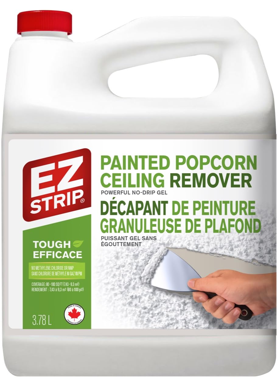 EZ Strip Professional Strength Painted Popcorn Ceiling Remover - No Methylene Ch
