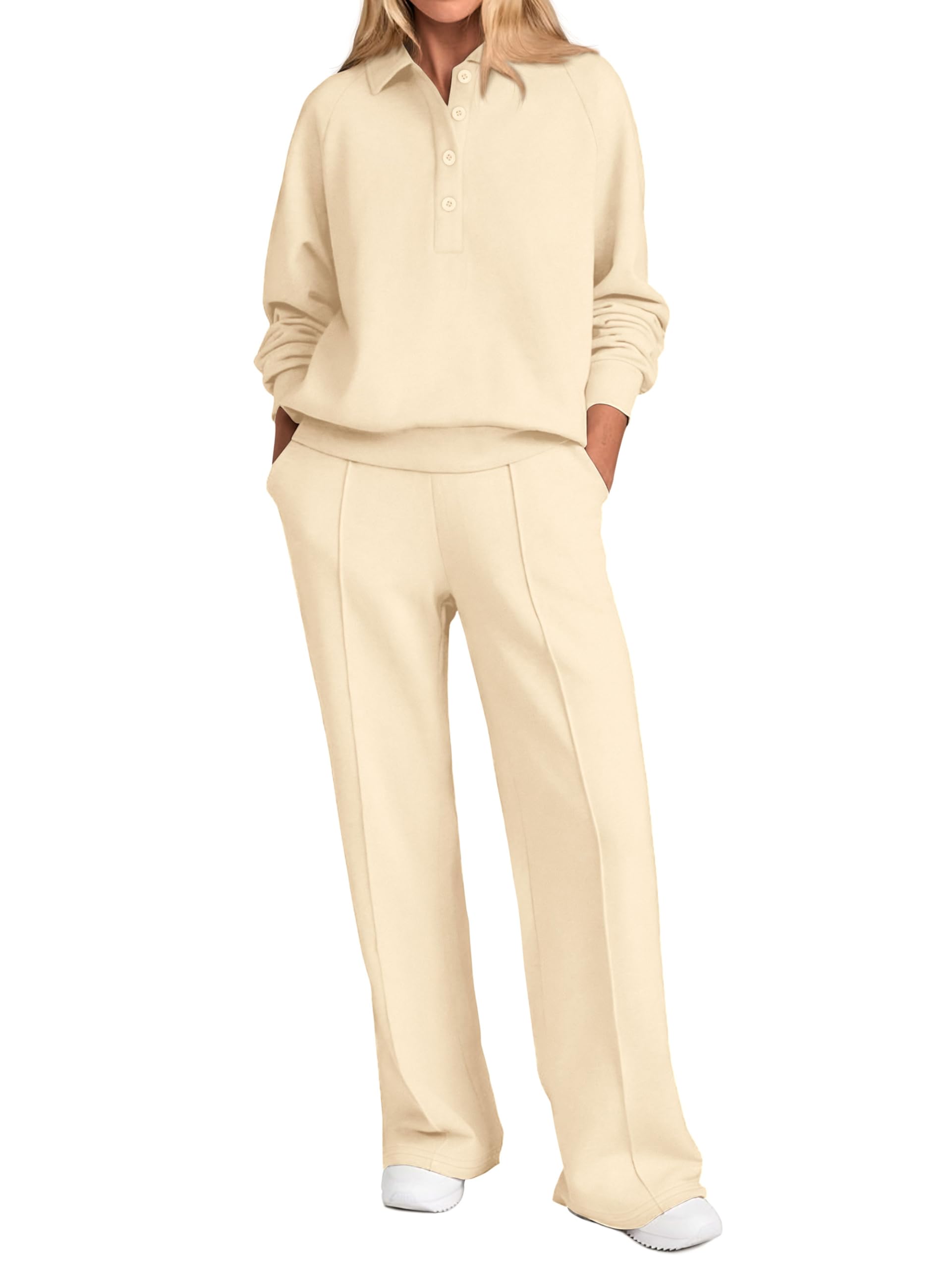 PRETTYGARDEN Women Fall 2 Piece Outfits Sweatsuits Lounge Sets