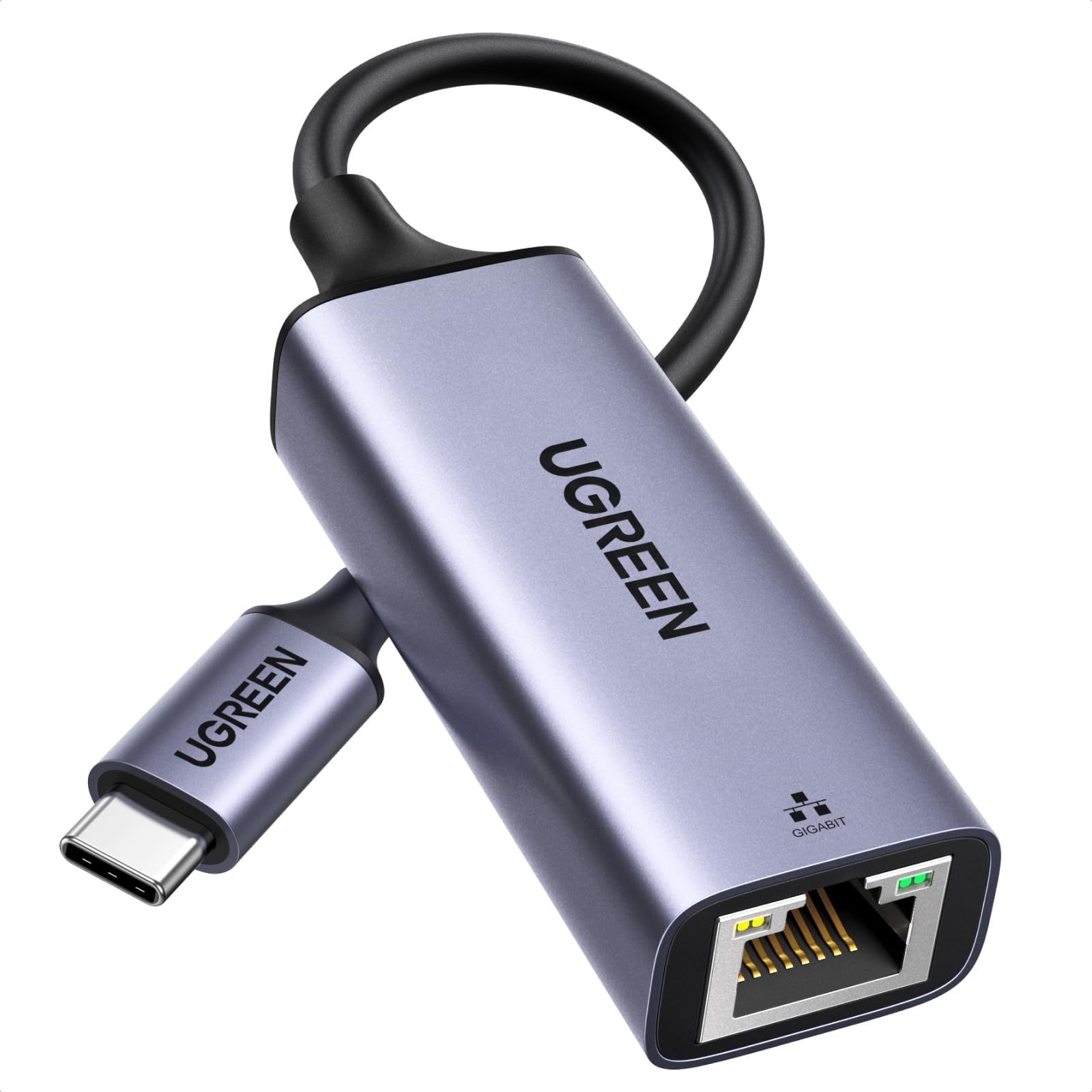 UGREEN USB C to Ethernet Adapter, Plug and Play 1Gbps Aluminum Adapter | (Thunde