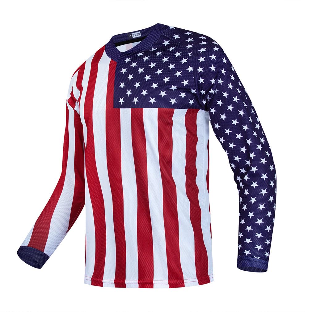 YOUALSO Maillot de VTT pour homme - Pour moto, motocross, BMX, équitation, pêche
