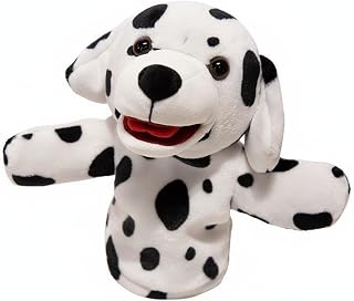 harayaa Children Puppet Hand Puppet Stuffed Animal Toy Puppet Set Soft Polyester Fiber PP Cotton Filling Gentle Feel for Small Hands Suitable for Storytelling, Dalmatian