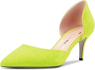 Castamere Women's Needle Medium Pointed Toe Pumps Two-Piece Slip-on Office Classic 6 CM Heels