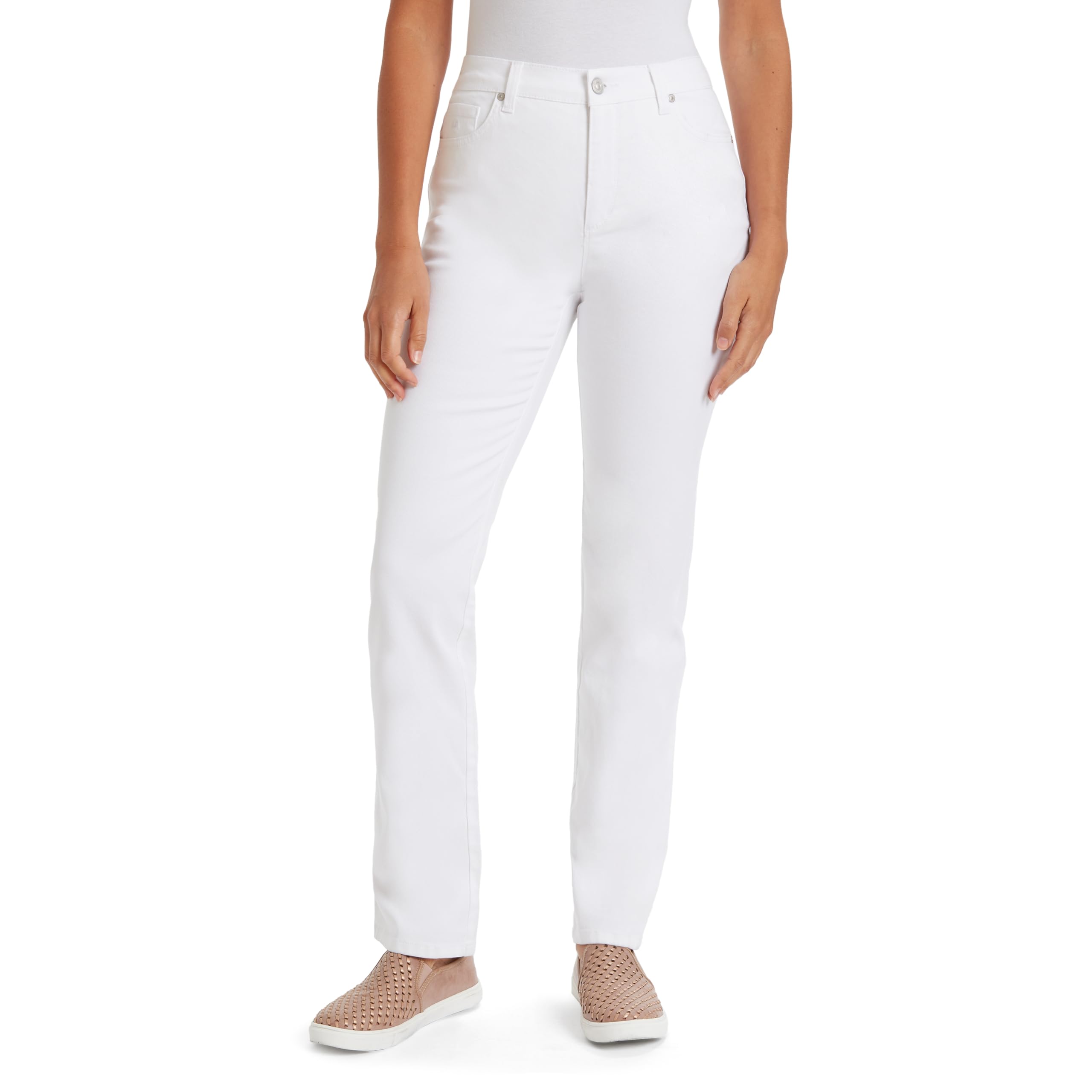 Gloria Vanderbilt Womens Amanda Classic High Rise Tapered Jean Petite