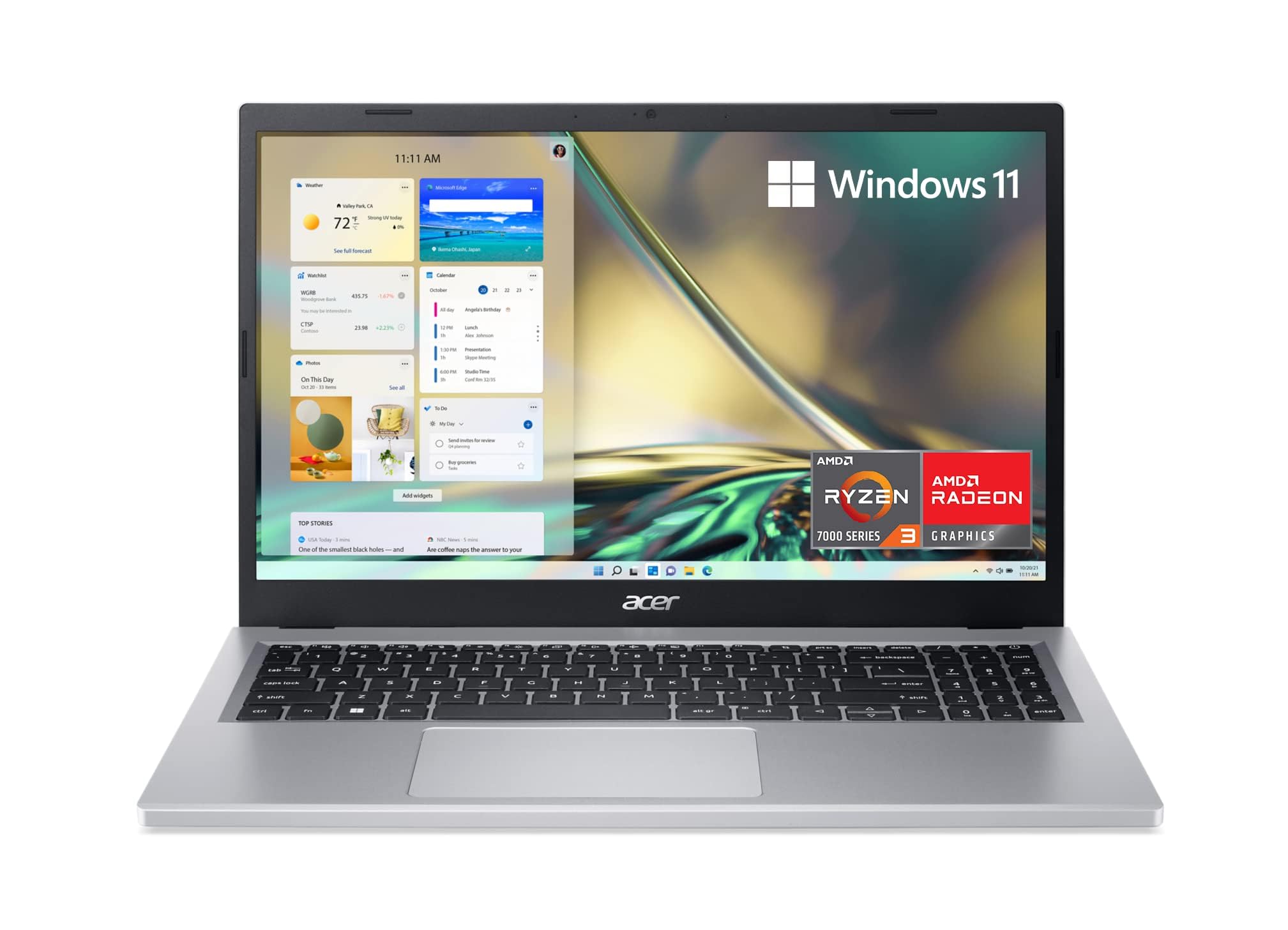 acer Aspire 3 A315-24P-R7VH Slim Laptop | 15.6" Full HD | AMD Ryzen 3 7320U Quad