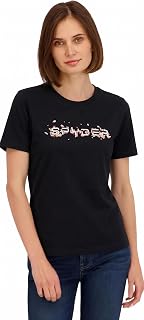 Spyder Women's Floral Wordmark Logo Graphic Short Sleeve T-Shirt
