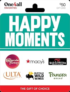 One4all Happy Moments Physical Gift Card - $50