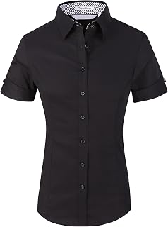 Alex Vando Womens Dress Shirts Regular Fit Long Sleeve Stretch Work Shirt
