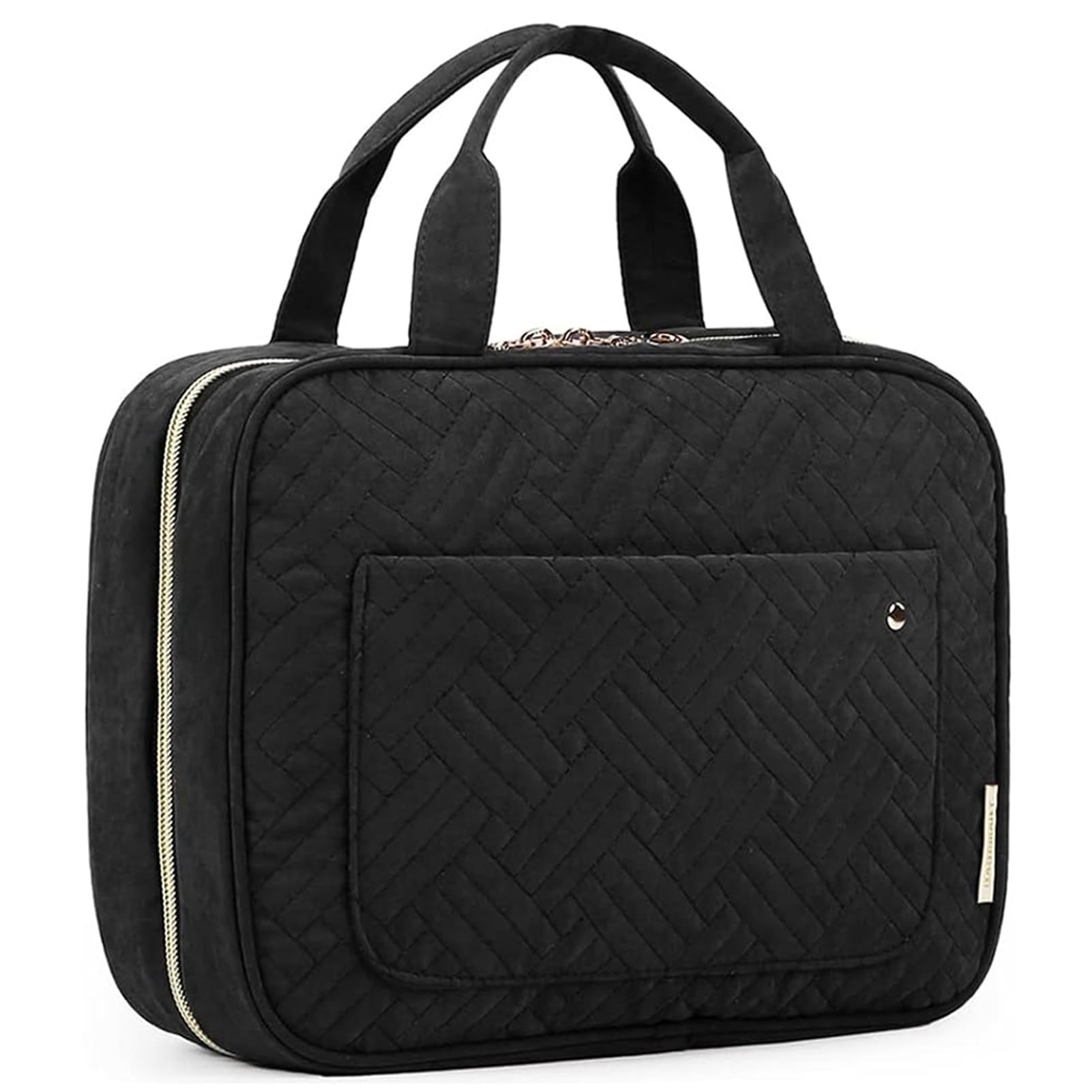 BAGSMART Toiletry Bag Travel Bag with Hanging Hook, Water-resistant Makeup Cosme