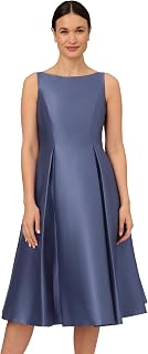 Adrianna Papell Women's Sleeveless Mid-Length Party Dress V Back