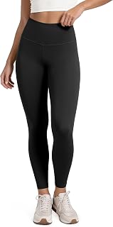 ODODOS Body-Hugging Workout Leggings with Back Pocket for Women, 25" /28" High Waist Yoga Pants