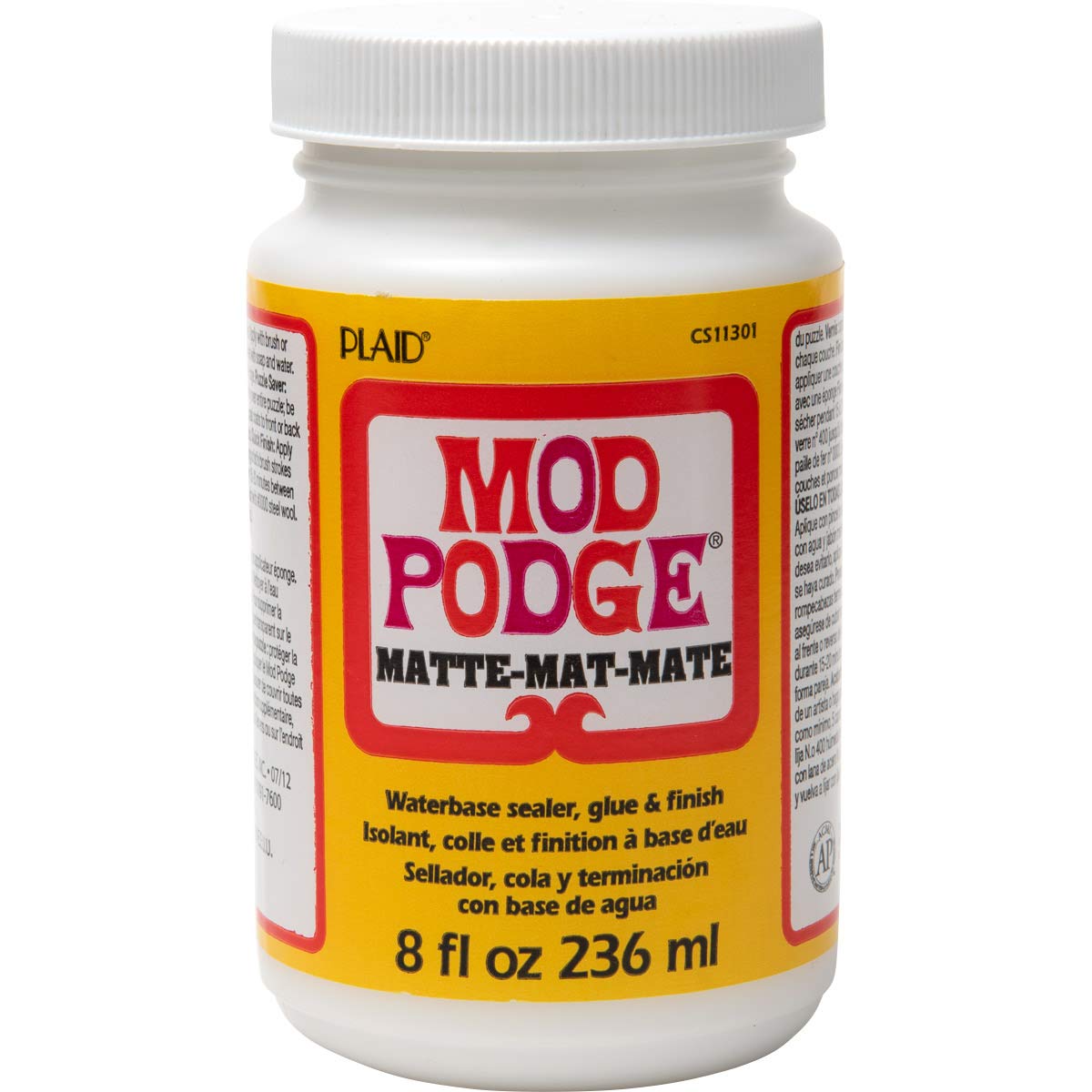 Mod Podge Matte Sealer, Glue & Finish: All-in-One Craft Solution- Quick Dry, Eas
