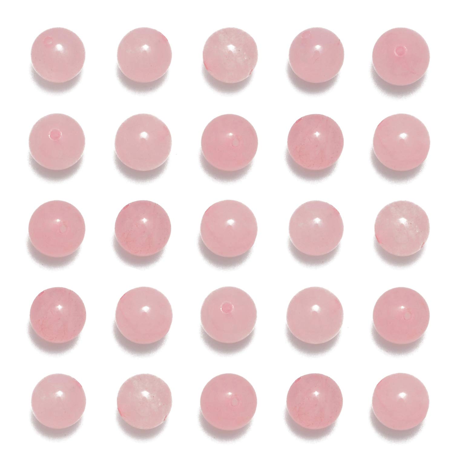 NCB 100pcs Original Natural Stone Beads Gemstone Round Loose Beads 6mm 8mm 10mm 