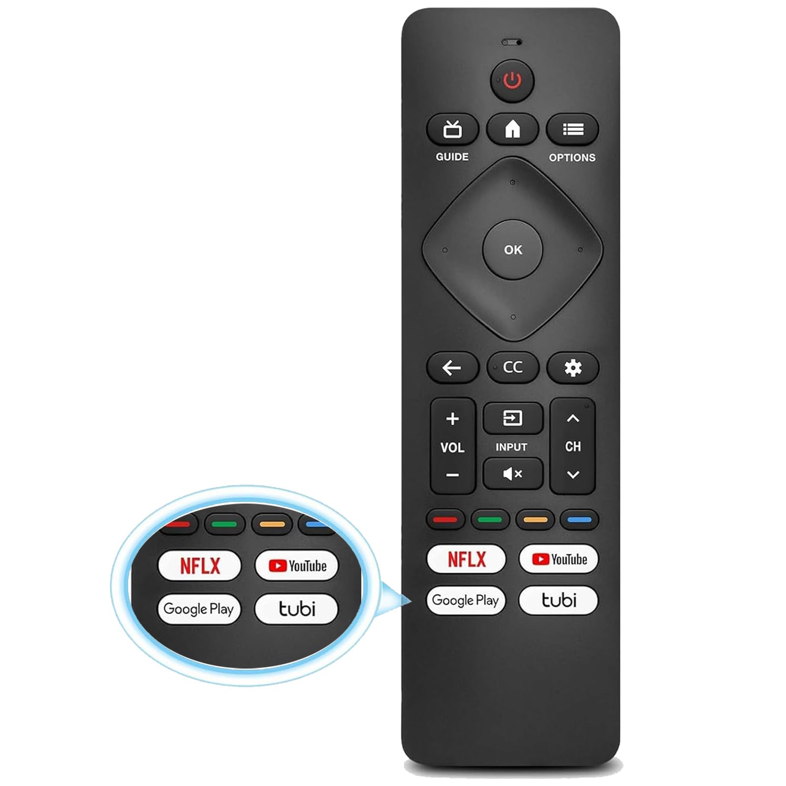 Replacement fit for Philips TV Remote, Remote for Philips Android/Google TV