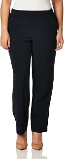 Briggs New York Women's Briggs Women's Pull on Dress Pant Regular Length & Short Length Slacks