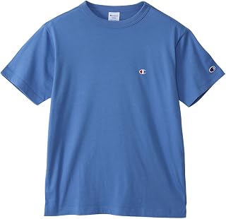Champion C3-P300Z/C3-X352L Men's Short Sleeve T-Shirt, 100% Cotton, Classic Cotton USA, One-Point Logo Embroidery, Short Sleeve T-Shirt, Basic