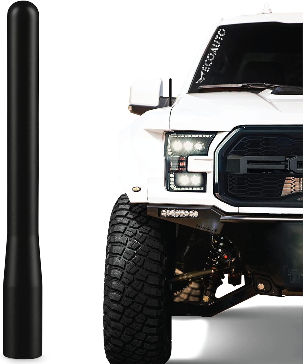 EcoAuto Short Antenna Ford Fits F150 F250 F350 Super Duty, Bronco, Ford Raptor A