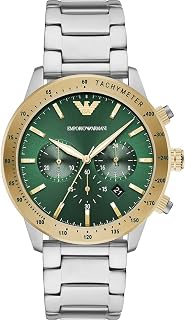 Emporio Armani AR11454 Men's Quartz Chronograph Watch with Strap Mario