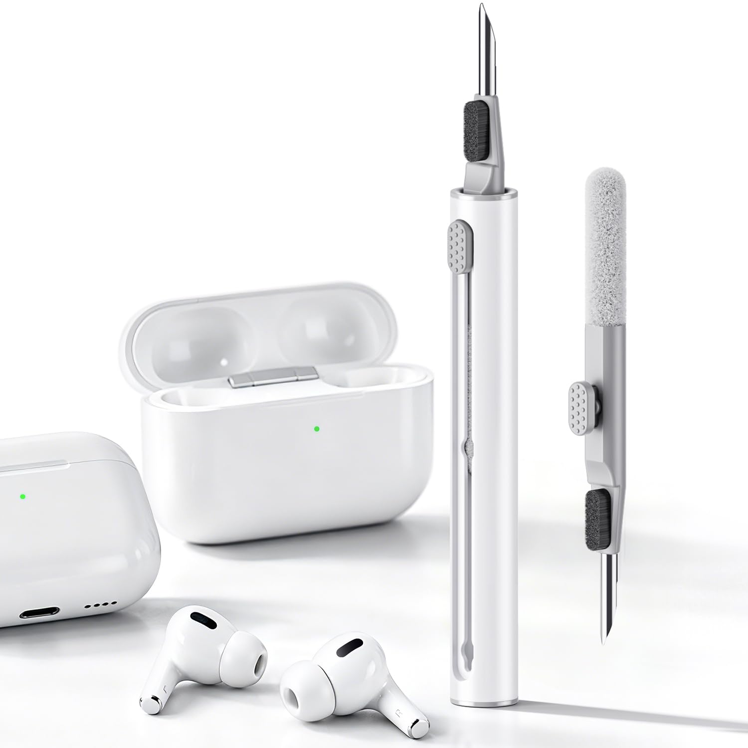 Hyashee Cleaner Kit for AirPods Pro 3/2/1, 3-in-1 Earbud Cleaning Pen with Metal