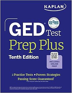 GED Test Prep Plus, Tenth Edition (2026): Includes a Diagnostic Pretest, 2 Full Length Practice Tests, 1000+ Practice Questions, and 60+ Online Videos (Kaplan Test Prep)