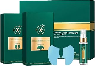 Soluble Freeze-Dried Collagen Film,Collagen Lifting Mask Kit,Freeze-Dried Forehead Mask Patch,for Skin Rejuvenation & Lifting