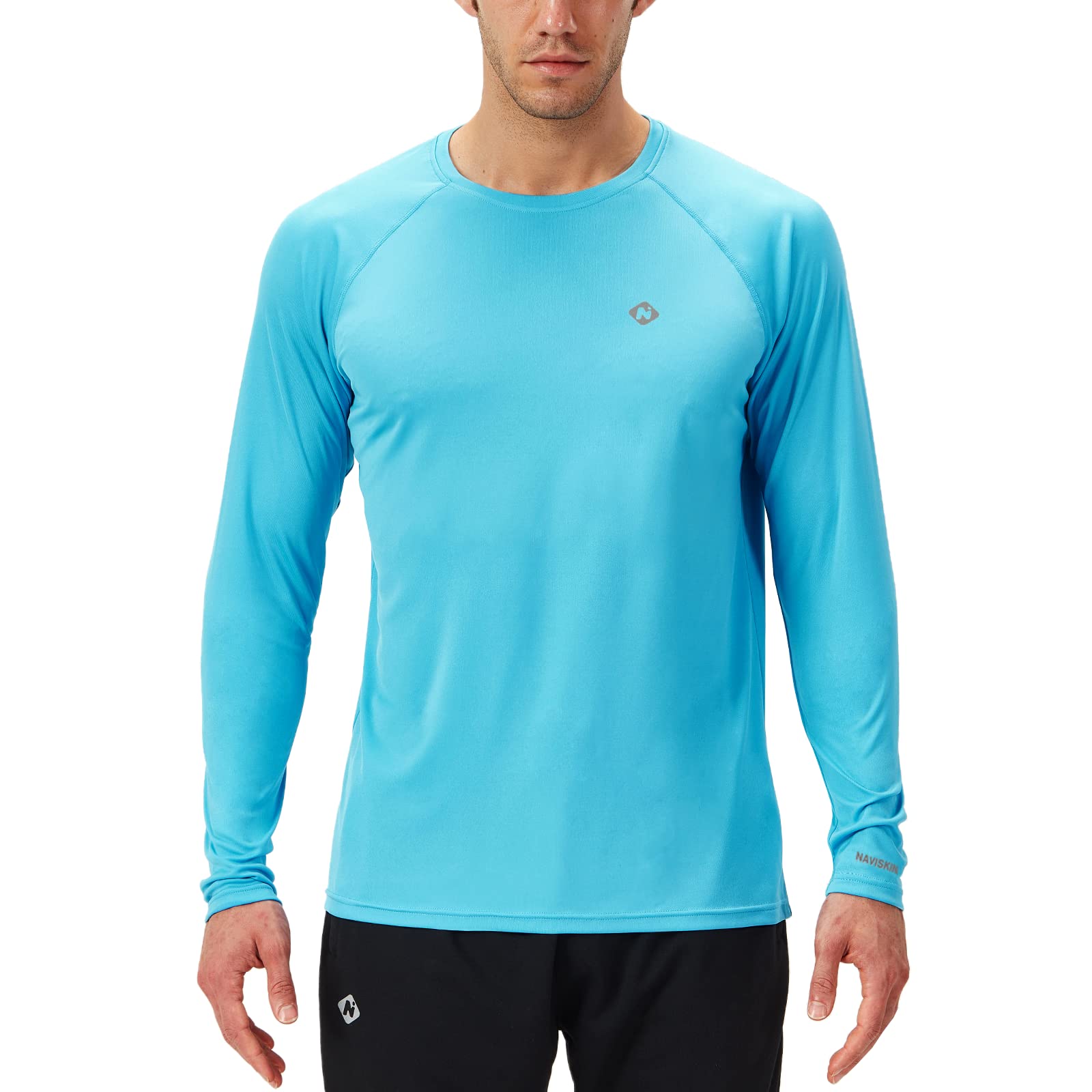 NAVISKIN Men's UPF 50+ Sun Protection Shirts Long Sleeve Quick Dry Lightweight