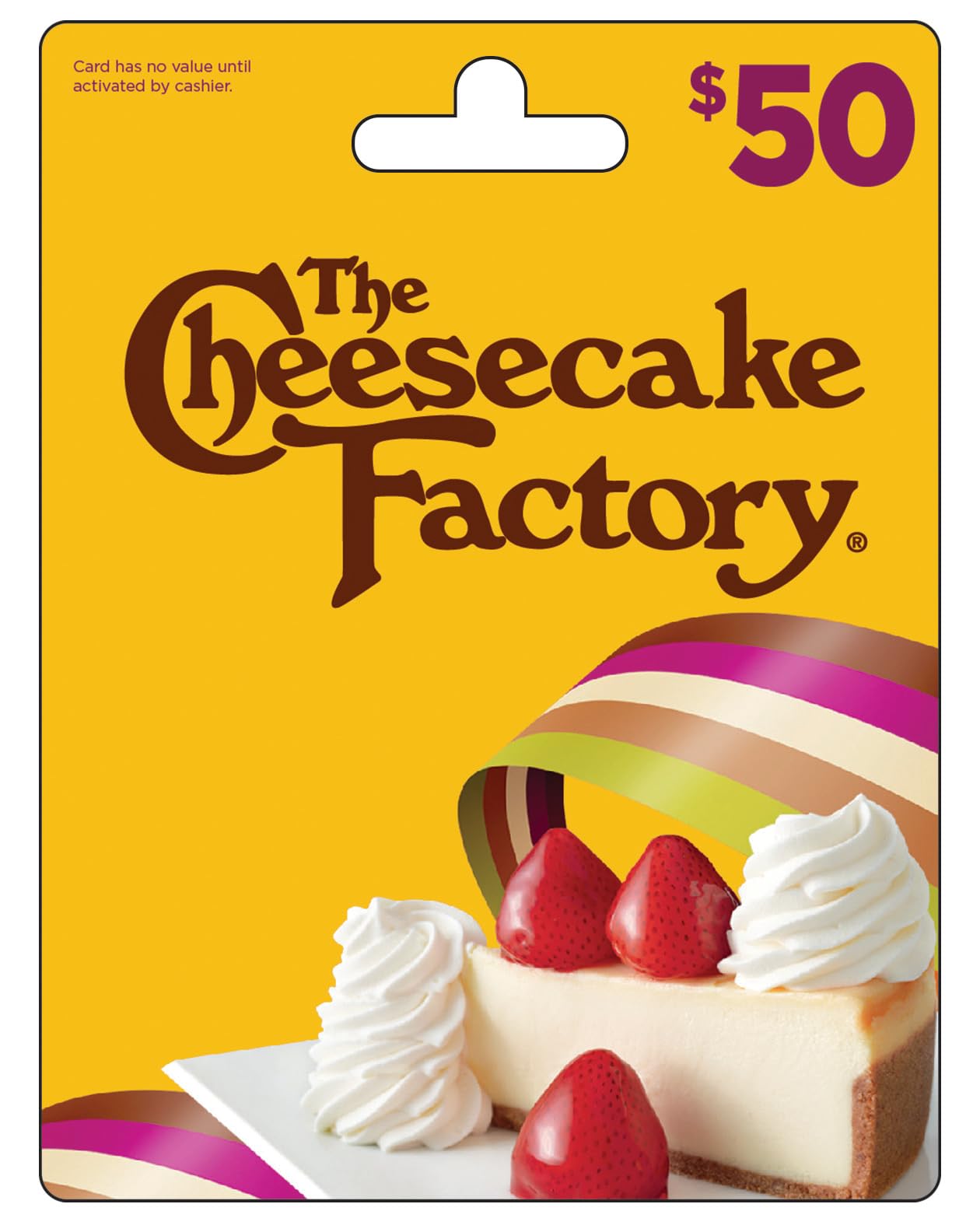 Cheesecake Factory The Physical Gift Card | Traditional - $50