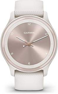 Garmin [Renewed] vívomove Sport, 40mm Hybrid Smartwatch with Health and Fitness functions, Hidden Touchscreen Display and up to 5 days battery life, Ivory (Renewed)