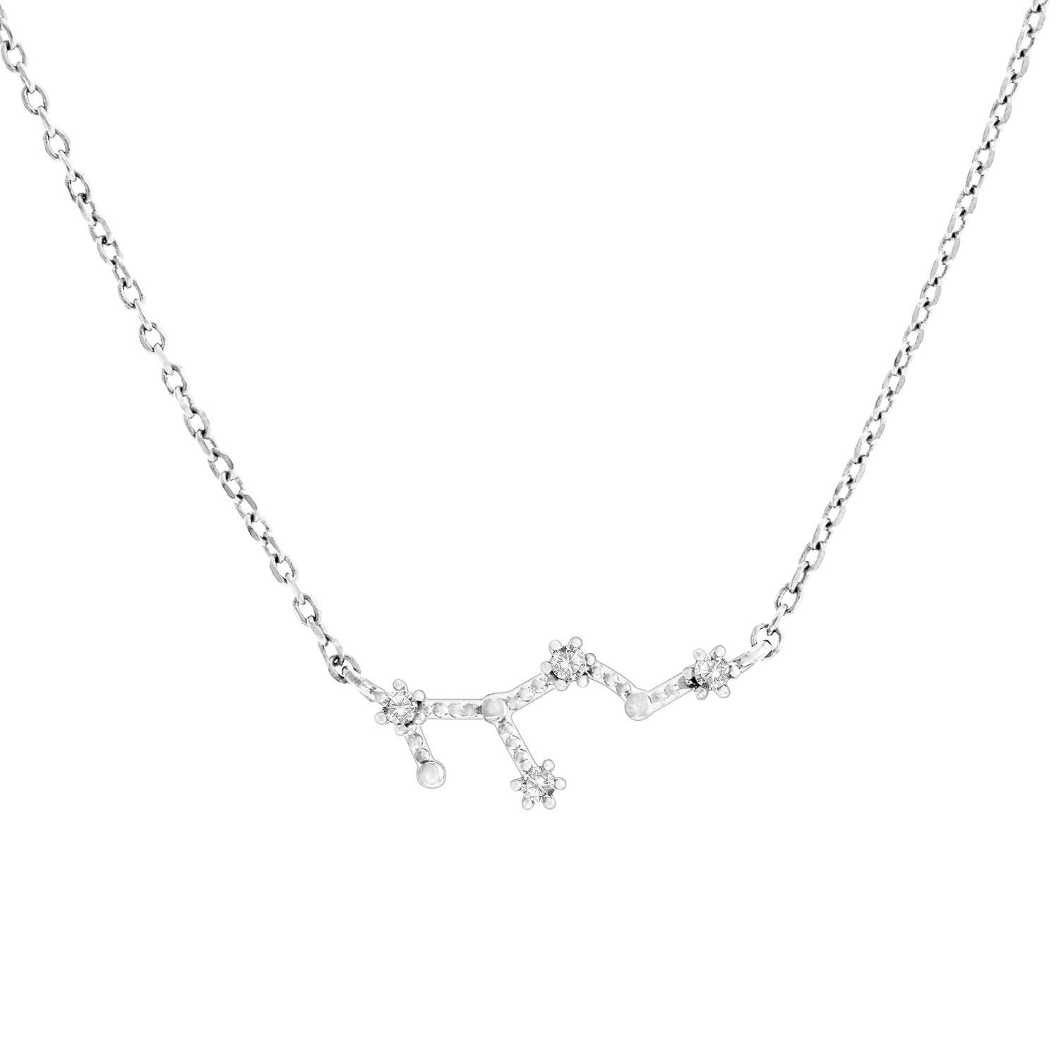PAVOI Zodiac Necklace for Women, 14K Gold Plated Constellation CZ Choker