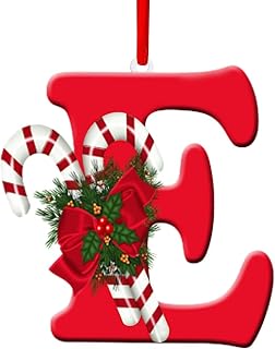 2026 Christmas Tree Hanging Pendant 26 Letters Christmas Tree Pendant DIY (E)