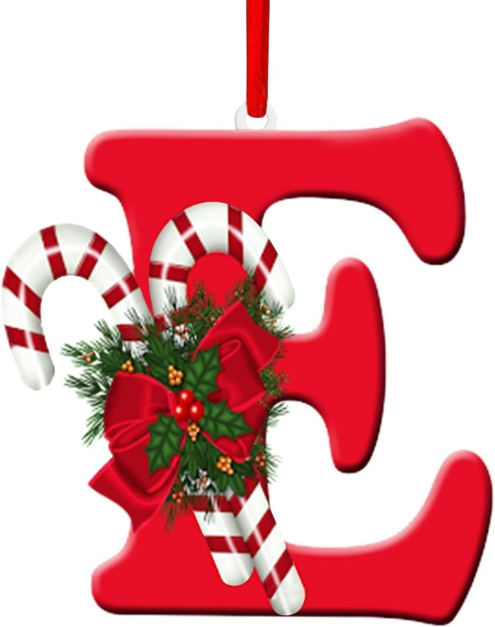 2026 Christmas Tree Hanging Pendant 26 Letters Christmas Tree Pendant DIY (E)