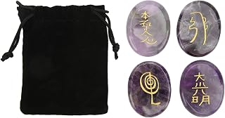 Reiki Symbol Stones Engraved Reiki Stones Natural Meditation Decor Home Healing Spirituality