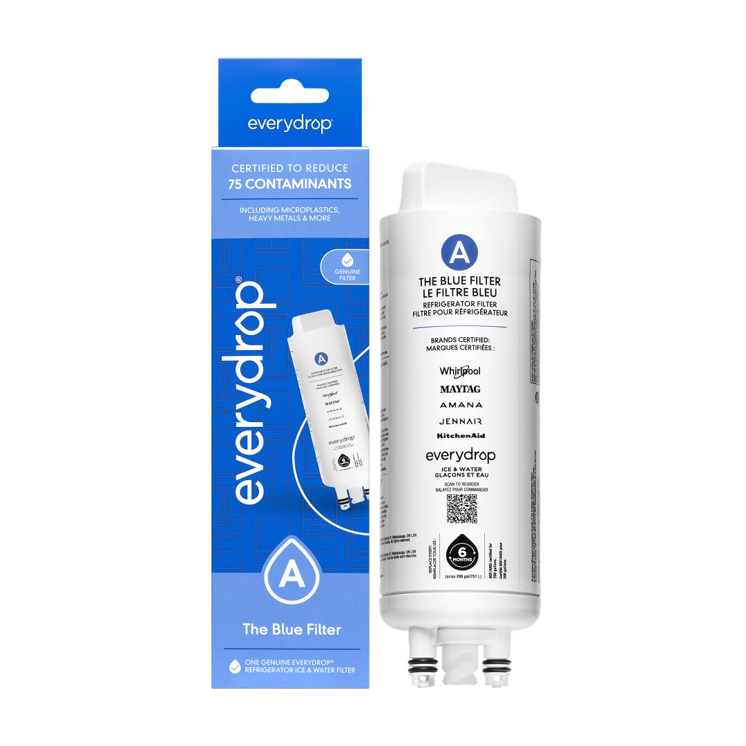 everydrop by Whirlpool Ice & Water Refrigerator Filter A, Blue, EDRARXD1 | Reduc