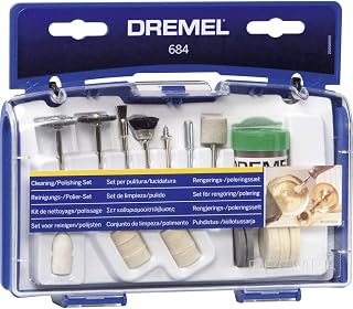Dremel 684 Polishing Kit - Box with 20 Cleaning and Polishing Accessories and Polishing Paste for Multifunctional Rotary Tools