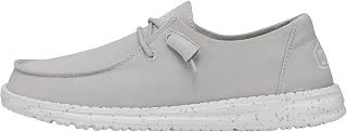 Hey Dude Wendy Slub Canvas Trainers Bianco da Donna 40063-100